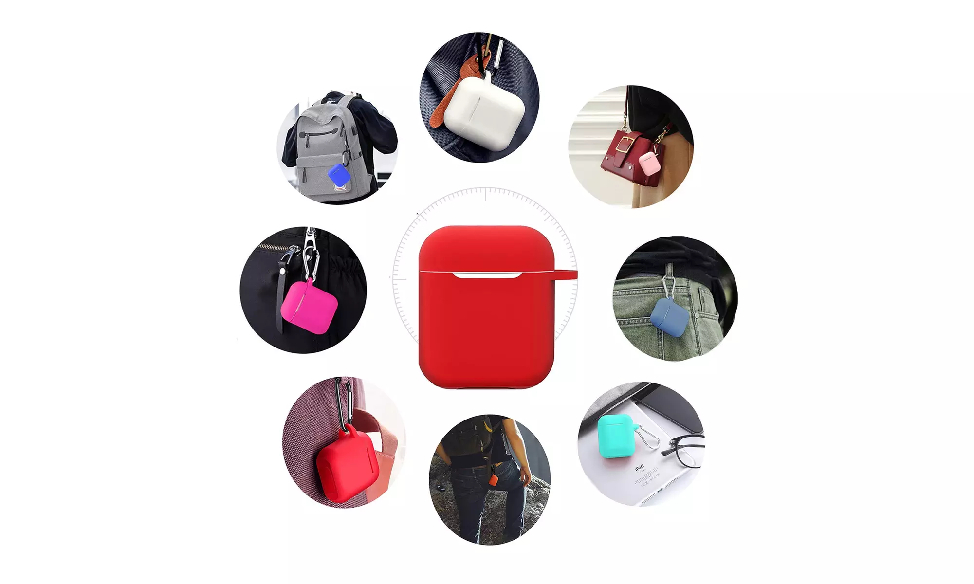 AirPods Silicone Case Cover Protective Skin for Apple Airpod Charging Case