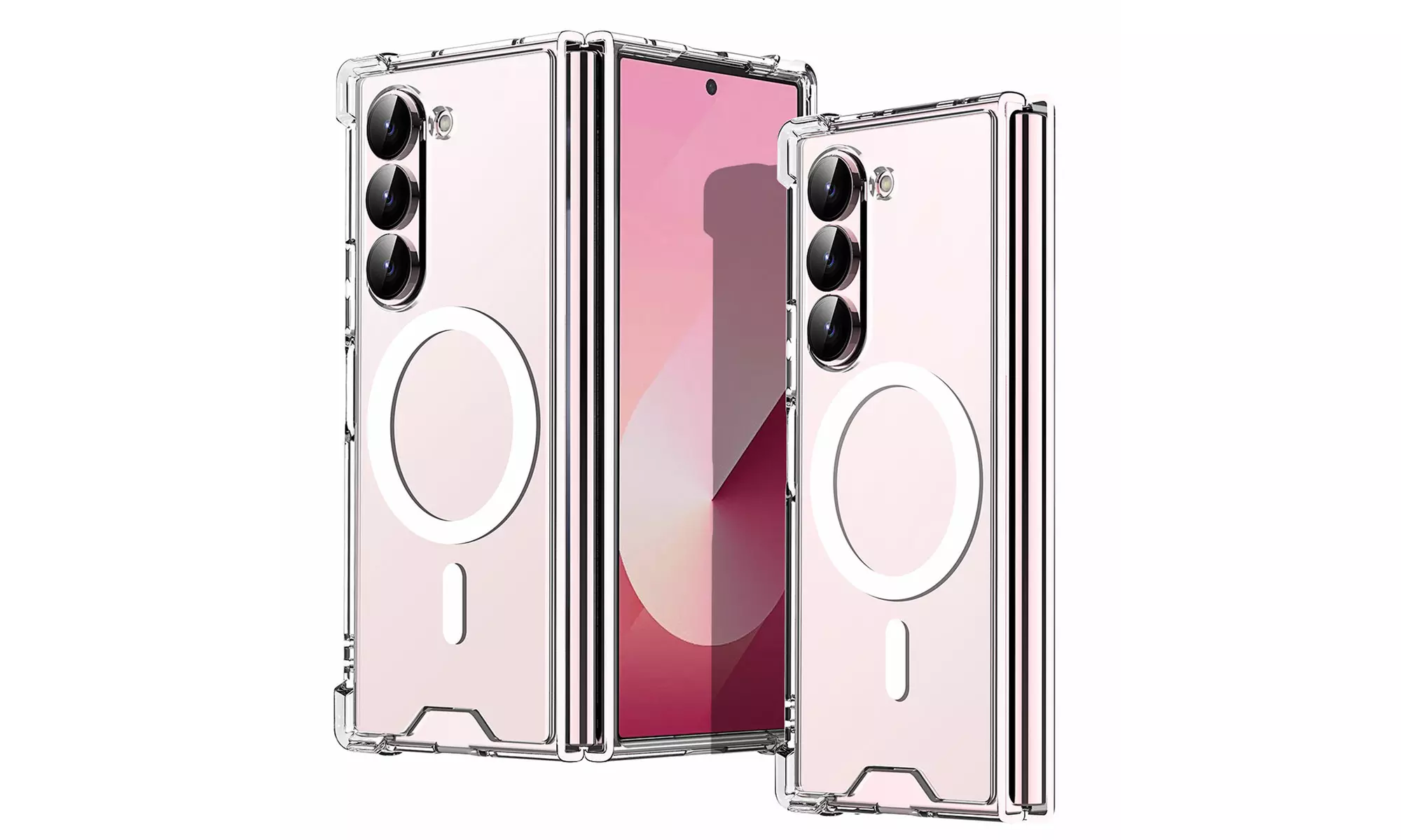 For Samsung Galaxy Z Fold 6 5G MagSafe Clear Case Shockproof Ultra Slim Cover