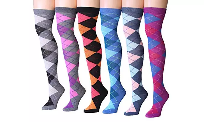 Isadora Paccini Women's 6 Pairs Over The Knee High Socks - Primary Image