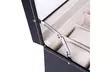 20 Compartments Dual Layers Elegant Wooden Watch Collection Box Black - Second Medium