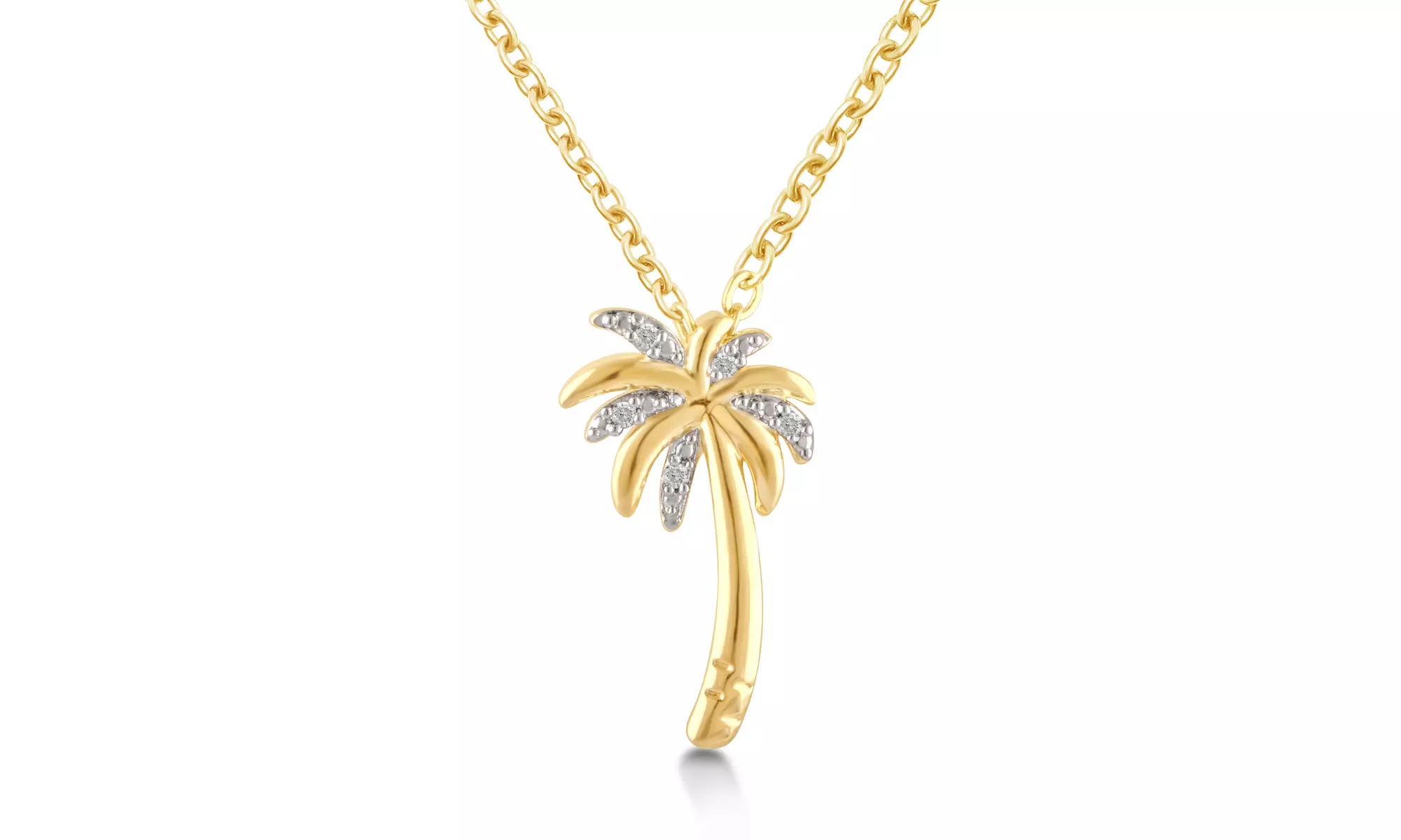 Diamond Accent Palm Tree Pendant By DiamondMuse