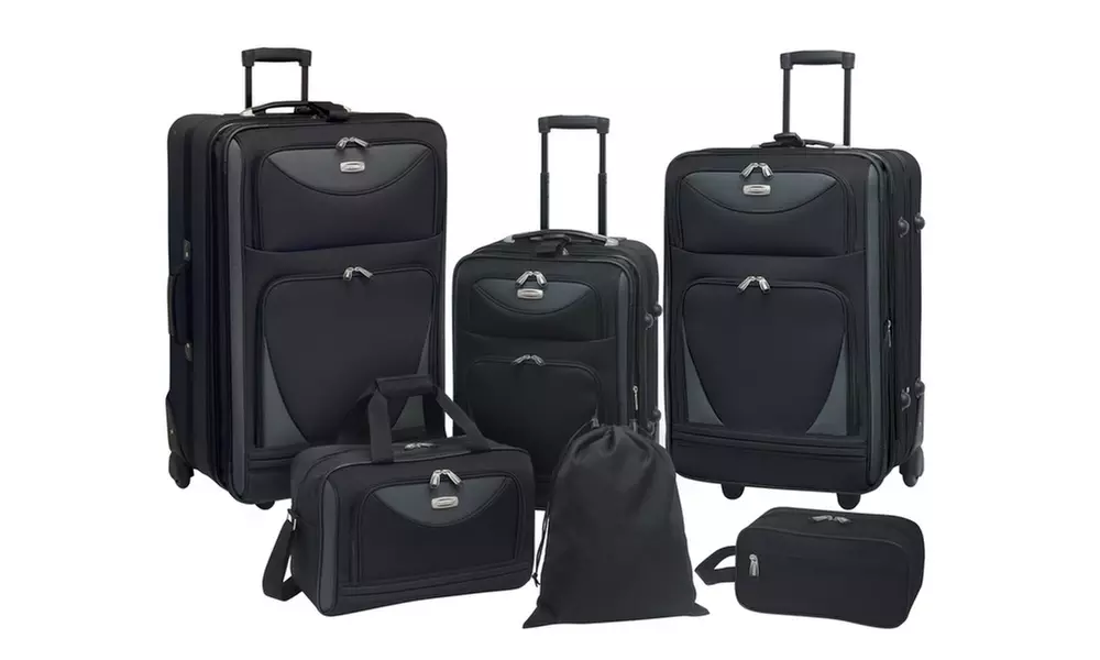 Travelers Club Sky View Expandable Rolling Luggage Set (6-Piece) - Primary Image