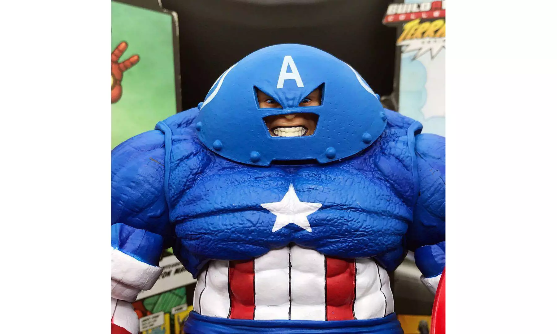 Marvel Select DST X-Men Juggernaut Captain America Custom 9" Action Figure Gift - Second Medium