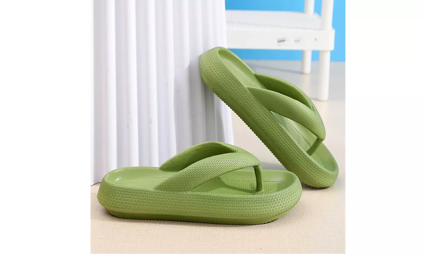 Womens Orthotic Flip Flops Thong Sandals Pillow Slippers With Arch Support