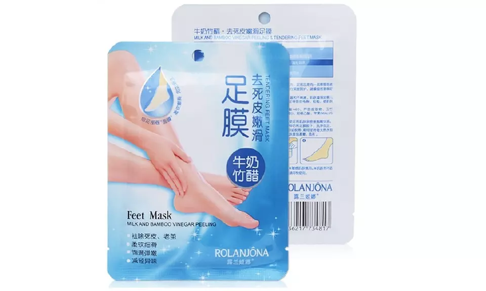 ROLANJONA Exfoliating Peel Off Dead Skin Foot Mask Feet Callus Pack 1-40 - Second Medium