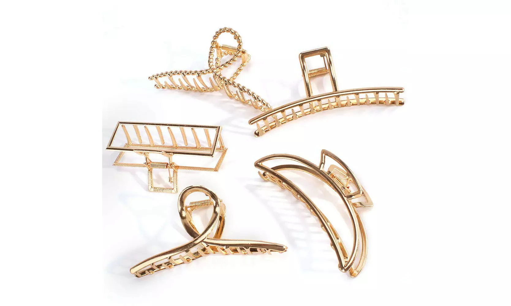 US 5-10 Pack Metal Jumbo Hair Claw Clip Large Strong Hold for Thick Hair Nonslip