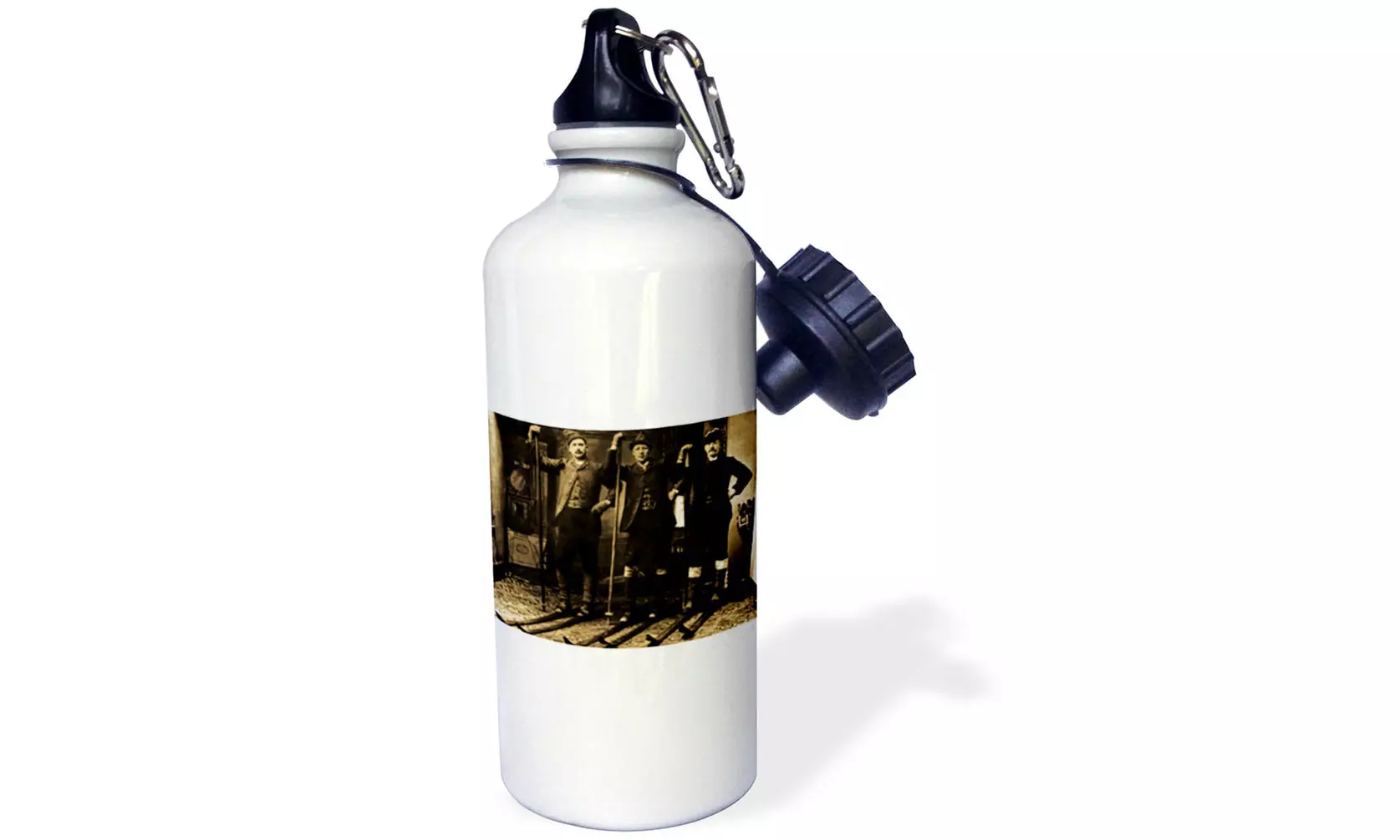  Water Bottle Nordic Ski Club Sepia Tone  - Primary Image