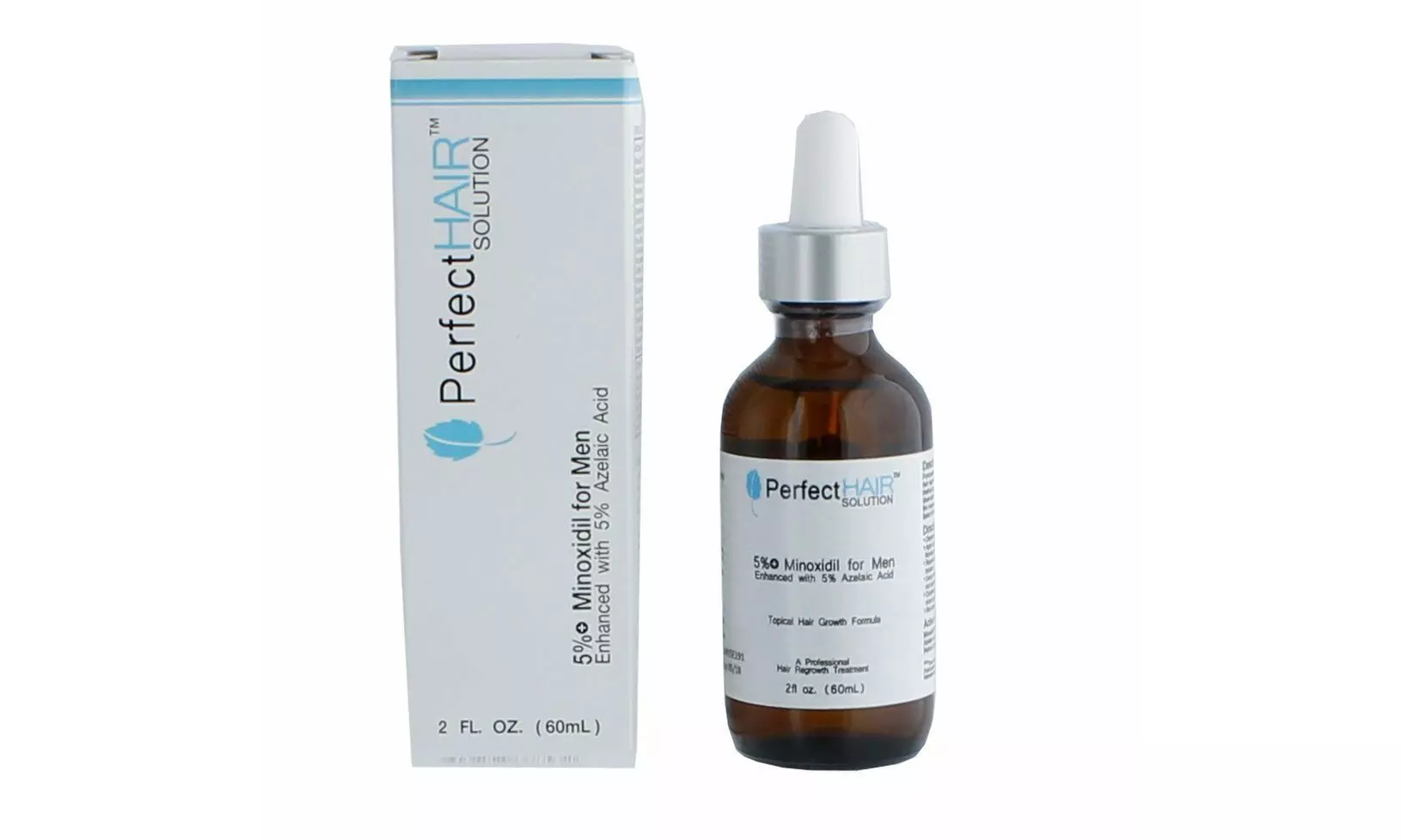 Perfect Hair 5% Minoxidil Solution for men with thinning hair & hair loss, 2 Oz - Primary Image