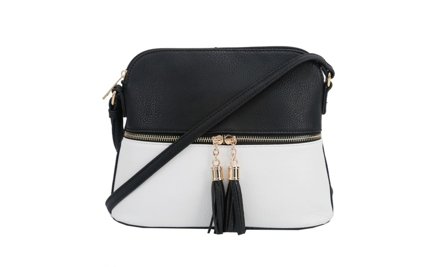 Image 31: MKII Bella Tassel Charm Crossbody Purse
