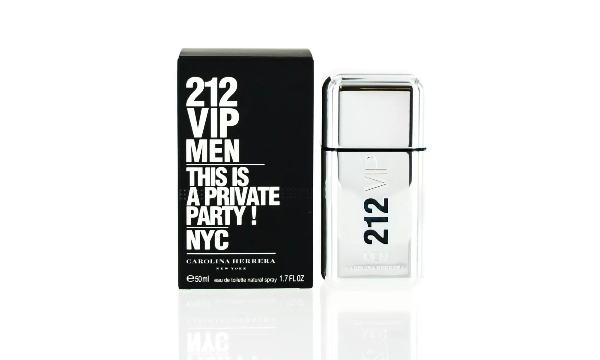 212 VIP NYC by Carolina Herrera EDT Spray for Men (Choose your size) - Second Medium