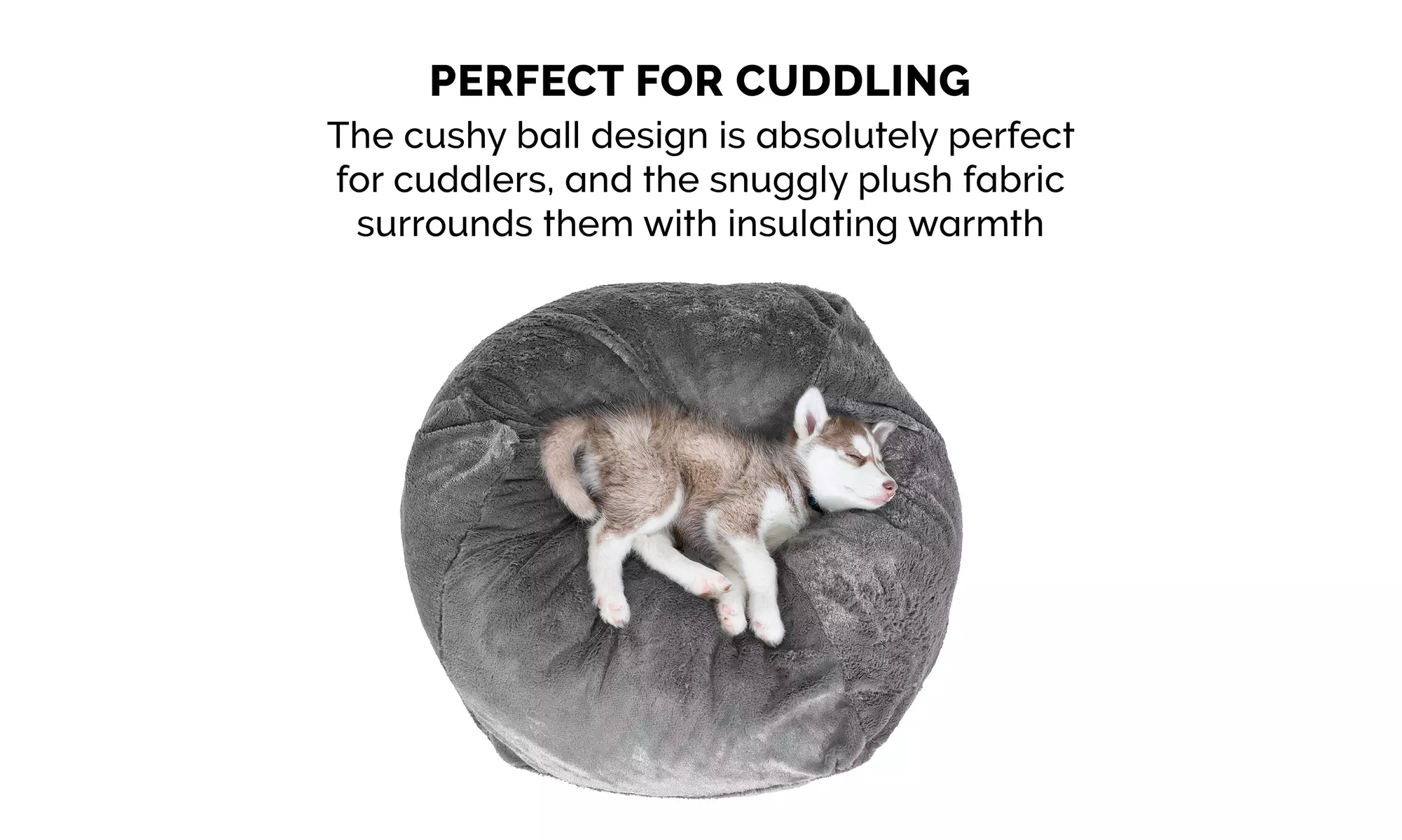 Furhaven Round Insulating Ball Pet Bed