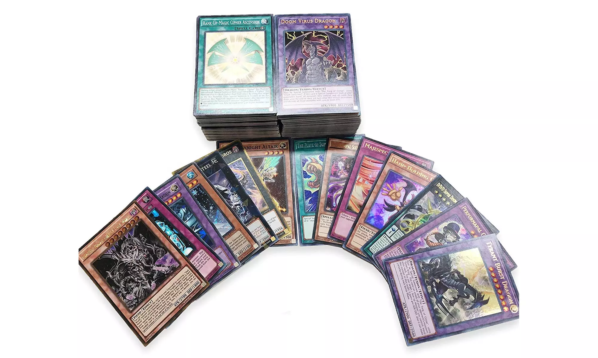 200 YuGiOh Card LOT! Mint Condition! Includes all Sets FAST SHIPPING - Primary Image