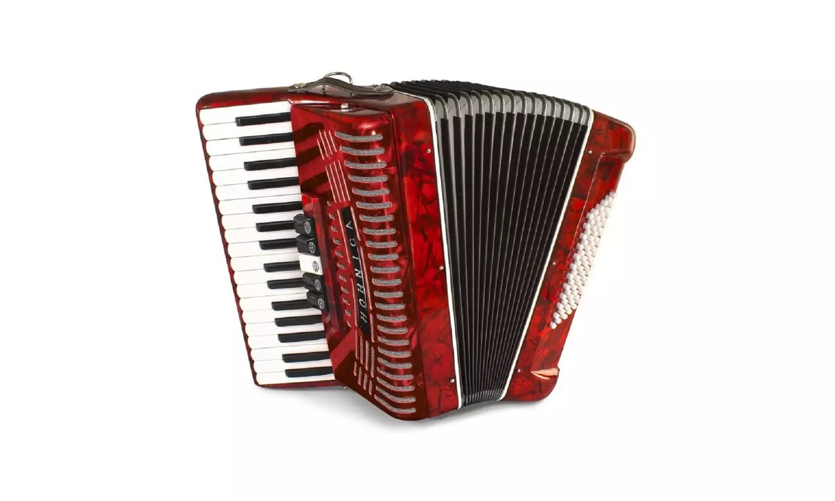 Hohner Accordions Hohnica 1305-RED 34-Key Entry-Level Piano Accordion (Red) - Second Medium