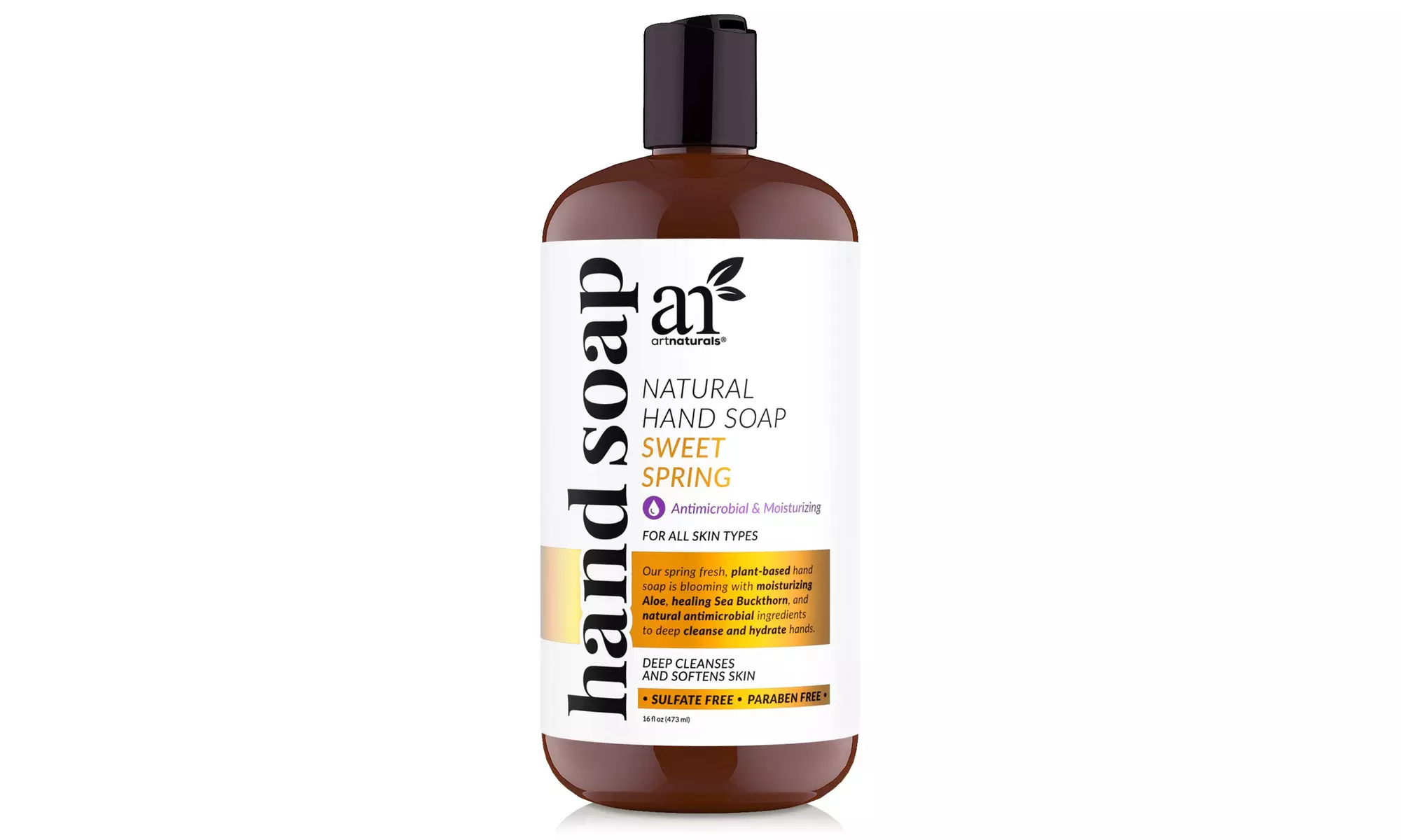 ArtNaturals Liquid Hand Soap 16 Fl Oz, Sweet Spring Scented with Aloe Vera - Primary Image