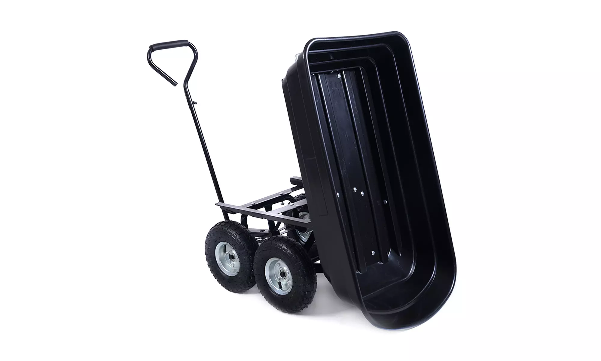 660lb Garden Dump Cart Dumper Wagon Carrier Wheel Barrow Air Tires Heavy Duty - Second Medium