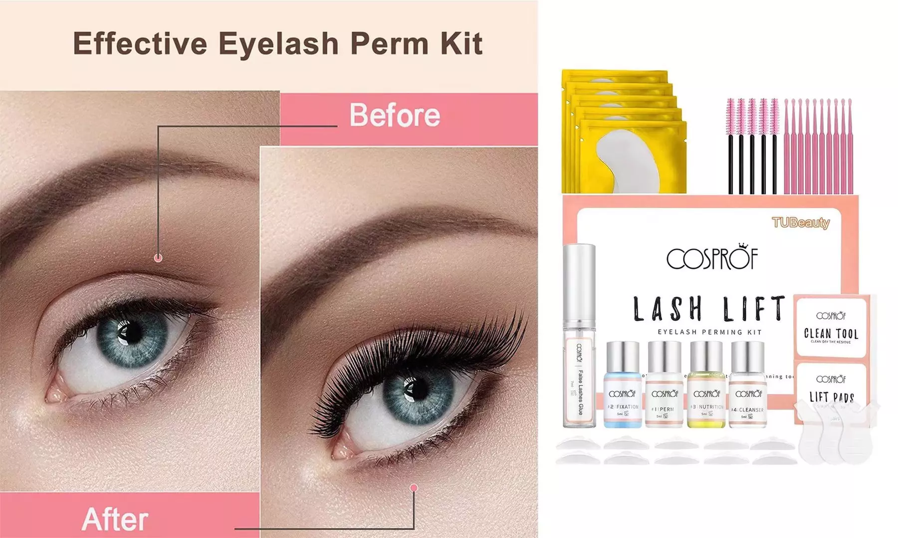 2 Pack Lash Lift Kit Eyelash Perming Kit Includes Eye Accessories Gift for Women