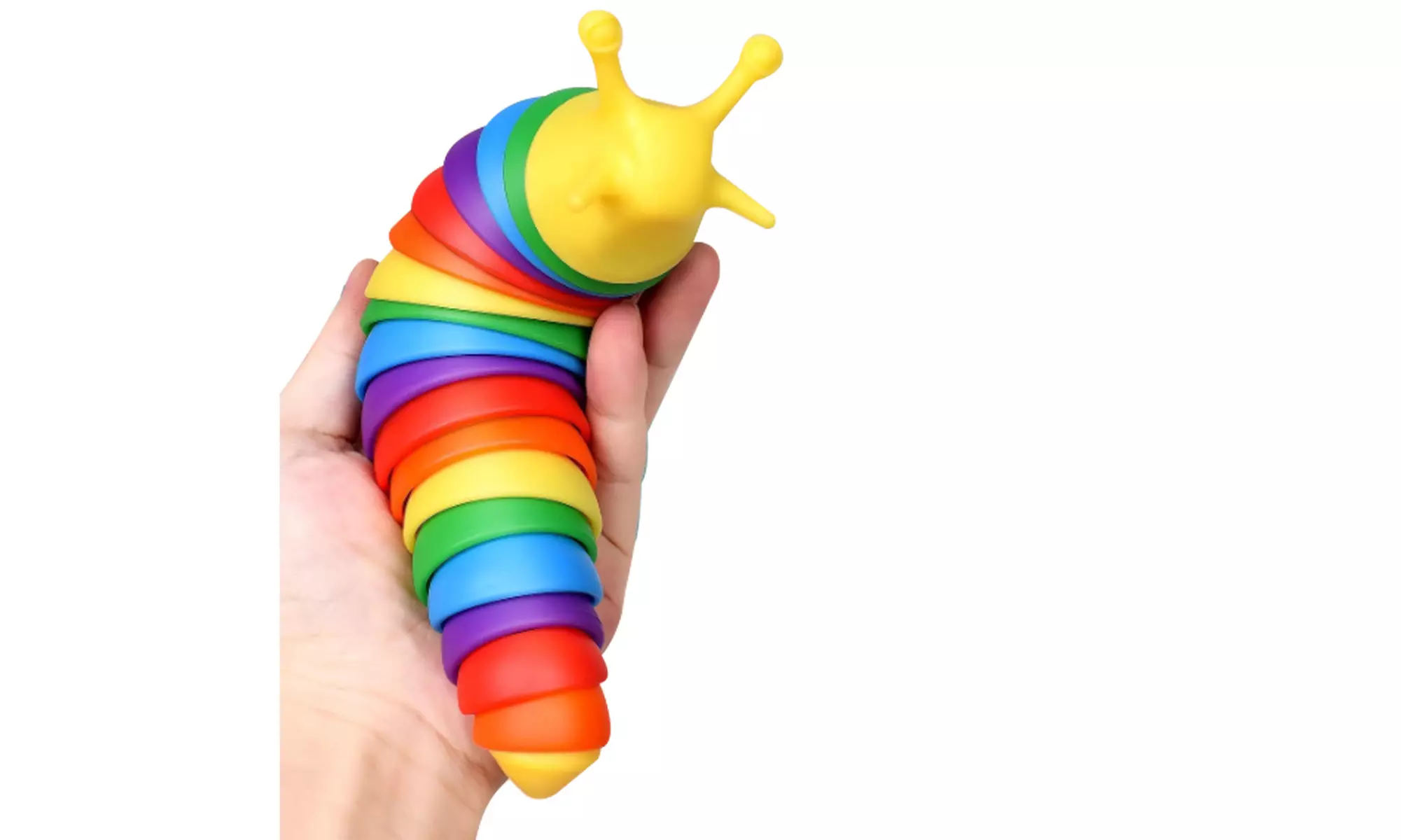 Zummy  Fidget Slug Mini Toys 3D Articulated Sensory Toy Gift for Kids Children 
