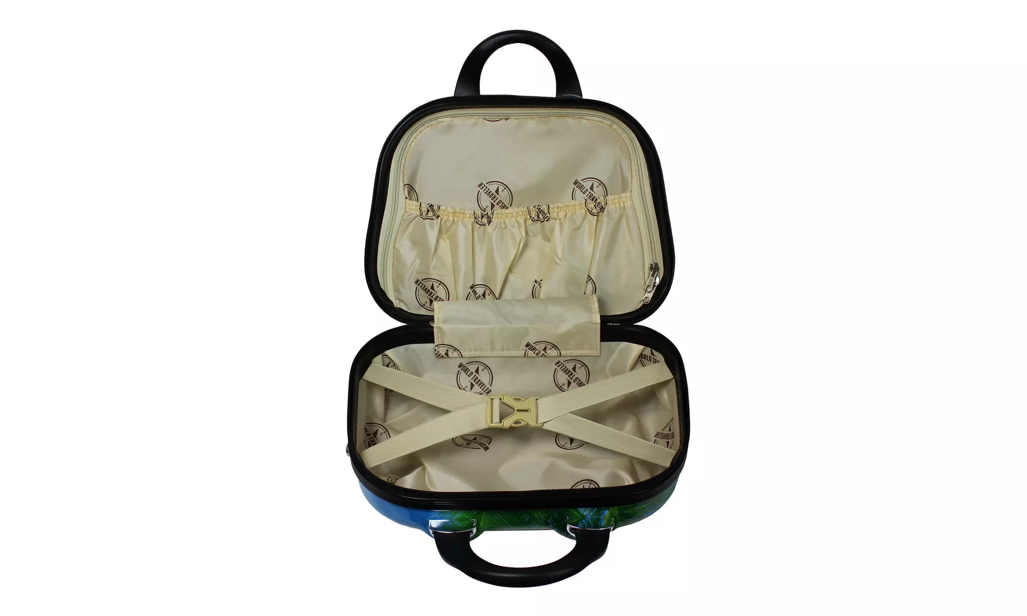 World Traveler Palm Tree Hardside 2-Piece Carry-On Spinner Luggage Set - Second Medium