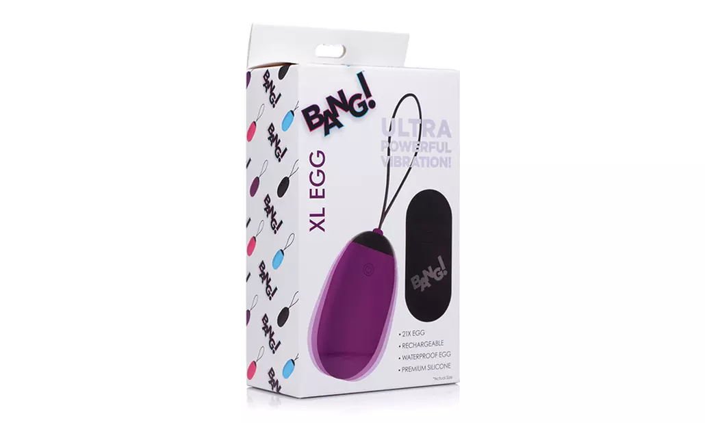 bang! xl vibrating egg - purple - Second Medium