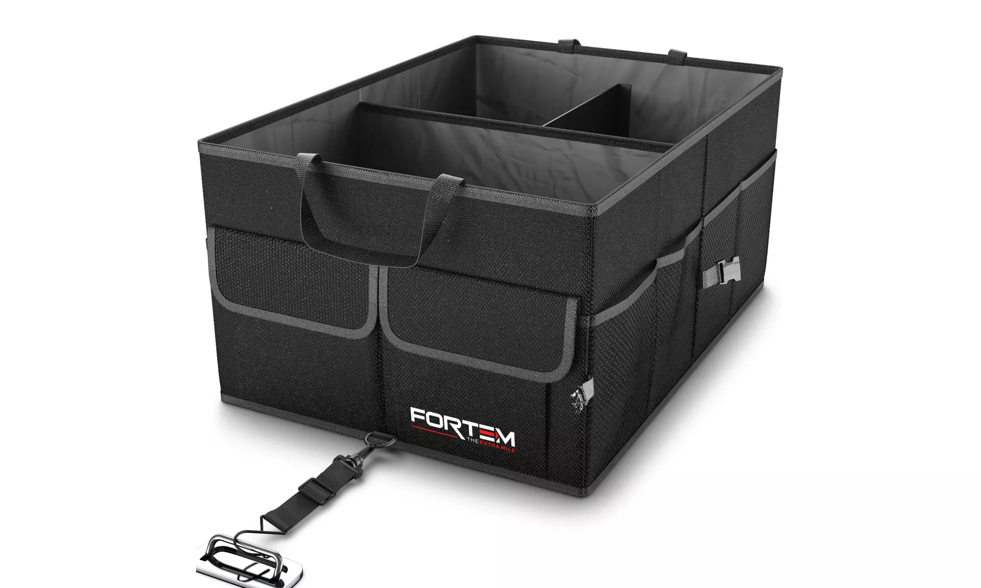 Authentic FORTEM Premium Quality Car Trunk Organizer Collapsible Cargo Storage - Primary Image