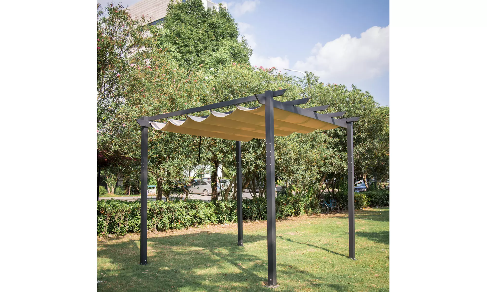 Kinbor 10' x 10' Grape Trellis Pergola Outdoor Patio Canopy Pool Garden Gazebo - Primary Image