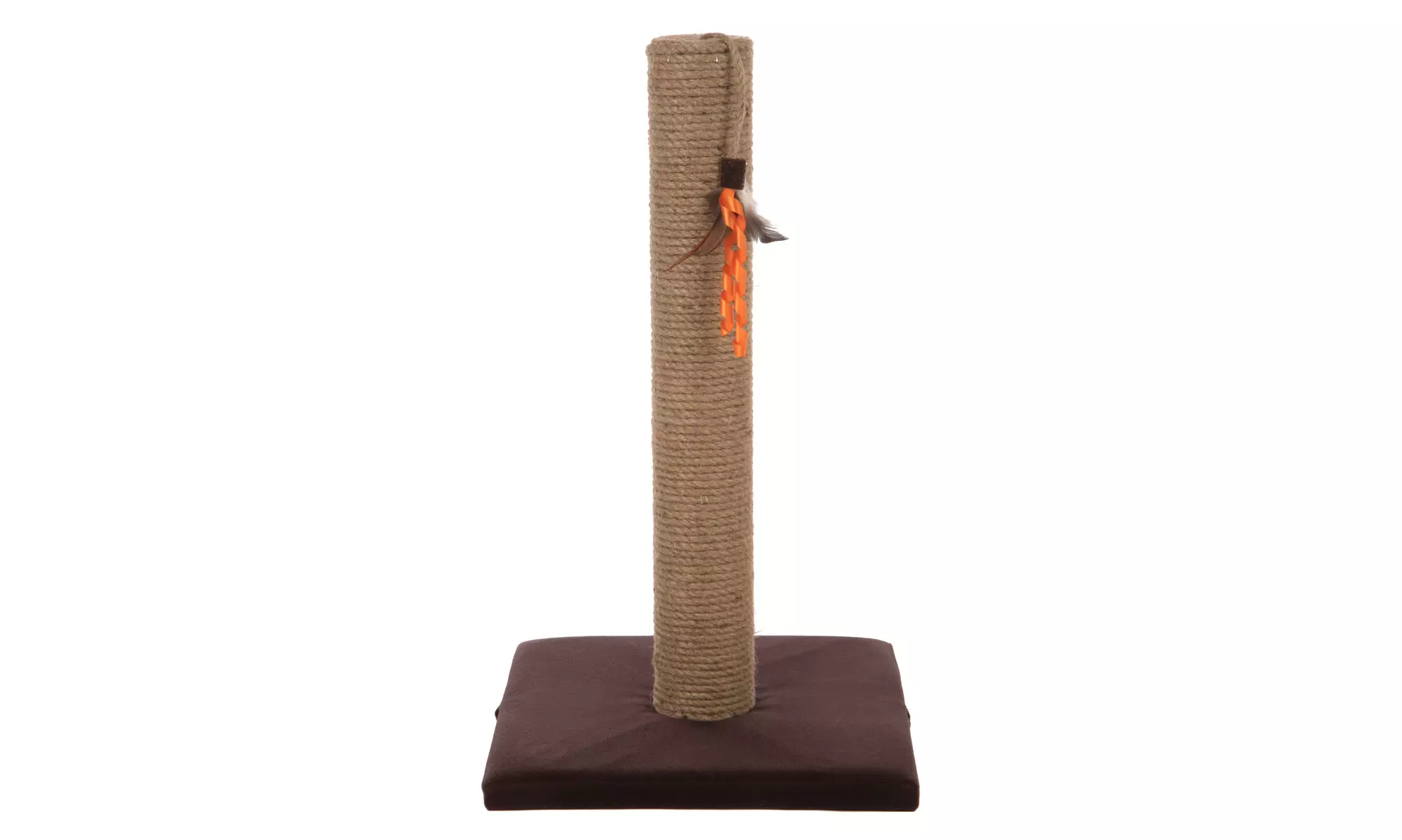 SmartyKat Simply Scratcher Jute Scratching Post with Feather Toy - Primary Image