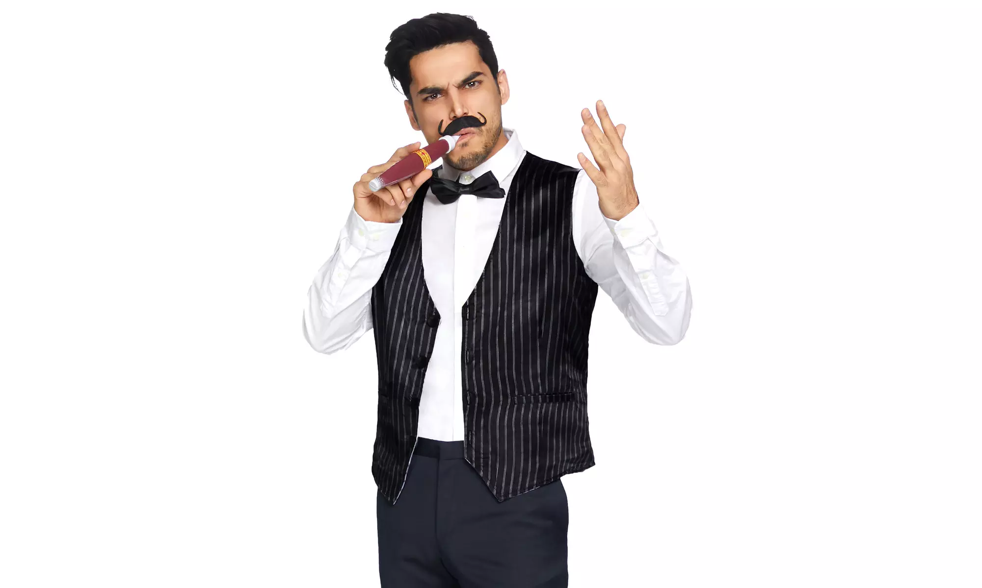 Leg Avenue Men's 4 Piece Mobster Kit 1920s Gangster Costume - Primary Image