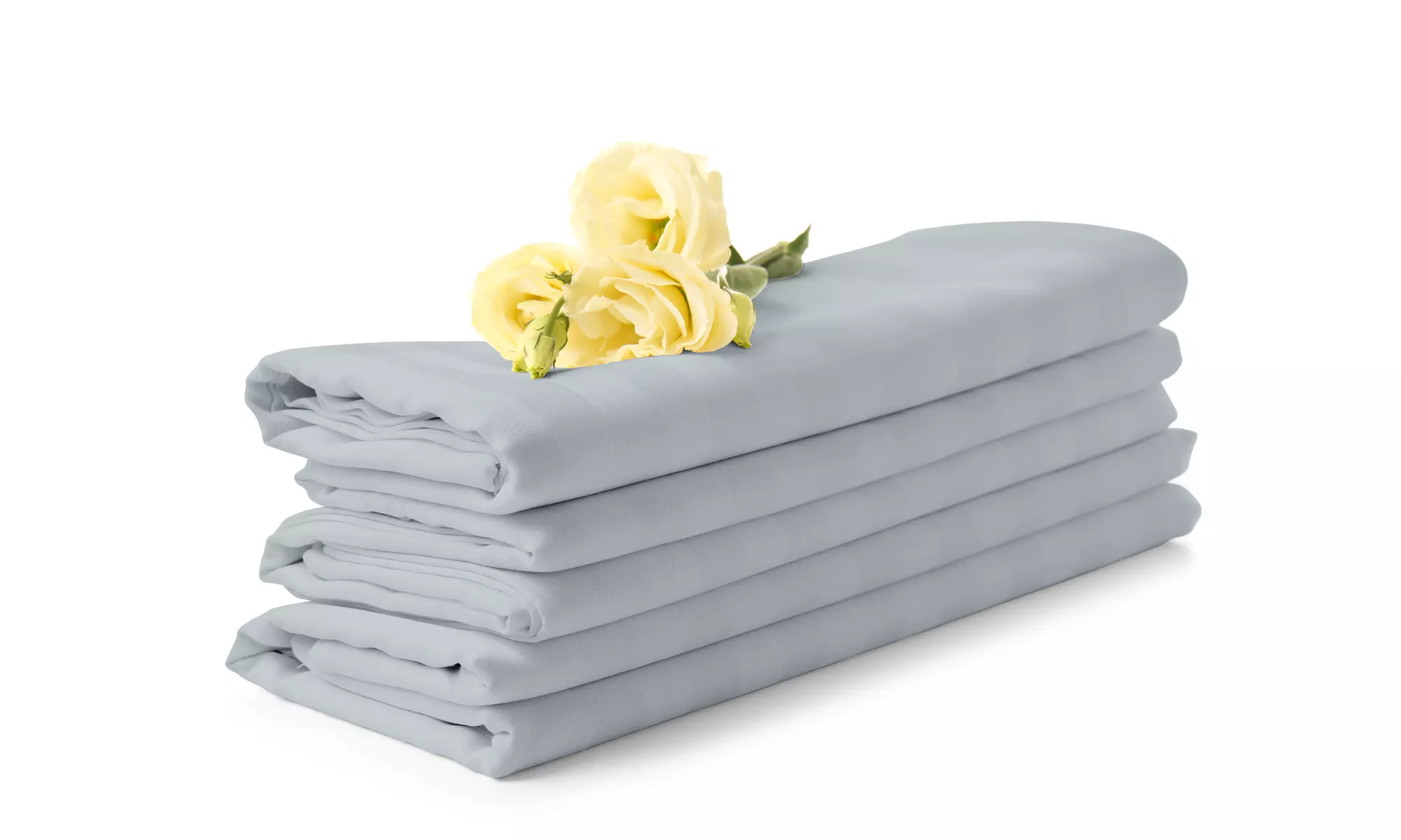 1800 Count Cotton Bamboo Feel Dobby Striped Sheet Set Deep Pockets 4 Piece Set
