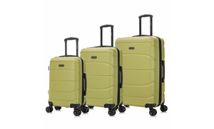 DUKAP Sense Lightweight Hardside Spinner 3 Piece Luggage Set 20