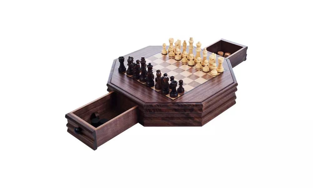 Octagonal Chess and Checkers Set - Second Medium