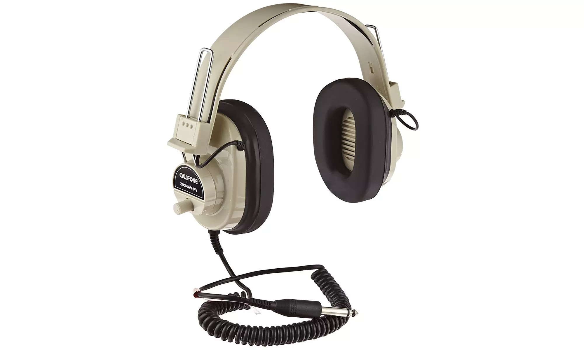 Califone 2924AVPV Deluxe Mono Headphones with Volume Control  - Primary Image