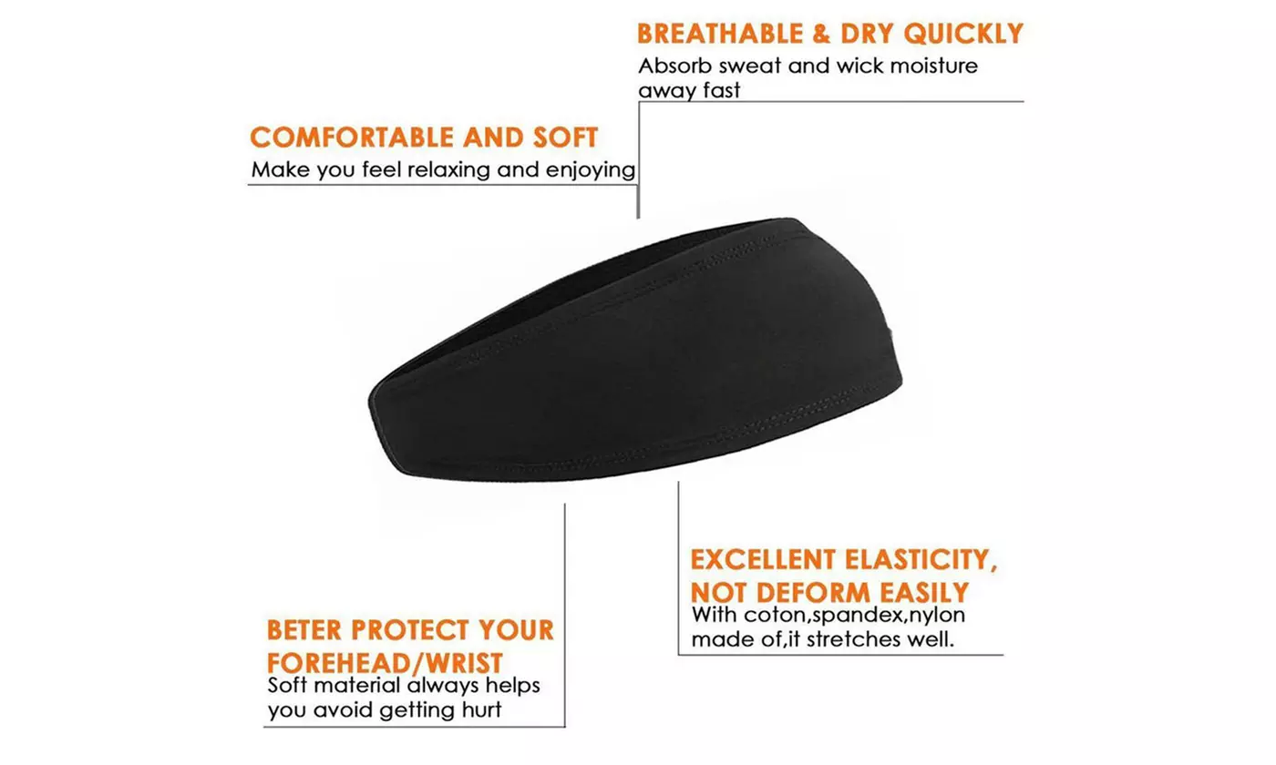 Unisex Sport Sweatband Non-Slip Yoga Sport Cooling Headbands