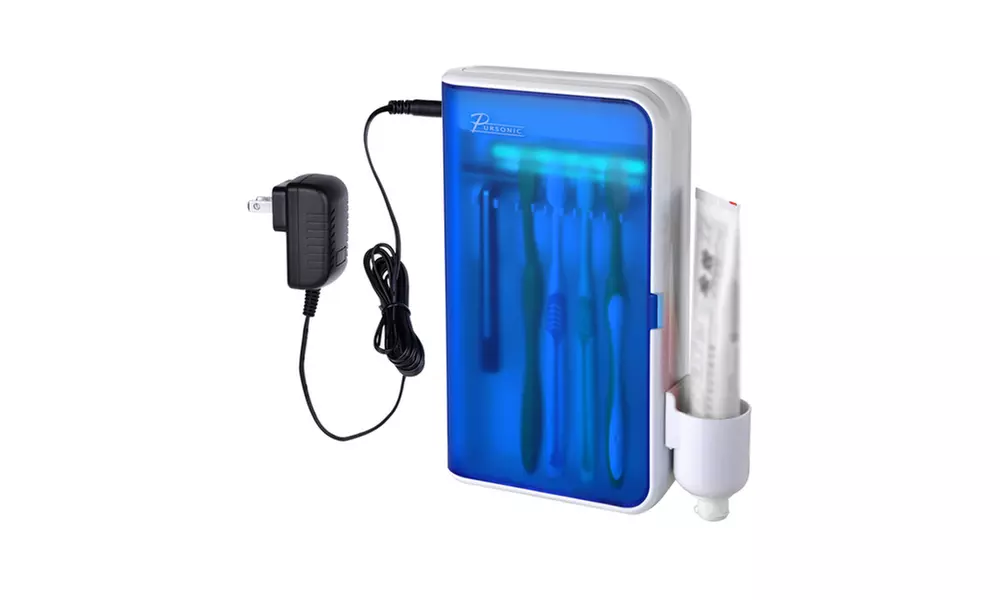 Pursonic S20 UV Ultraviolet Family Toothbrush Sterilizer and Cleaner with AC Adapter - Primary Image