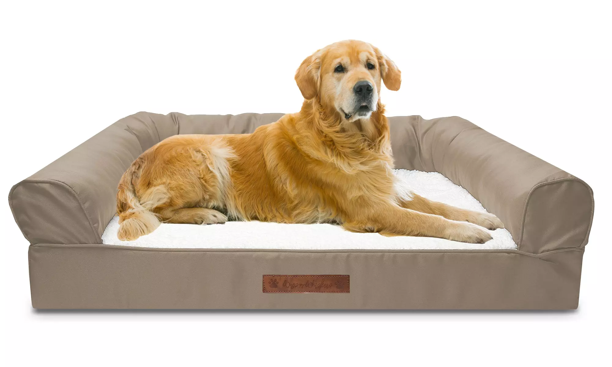 Wags and Whiskers Sofa-Style Orthopedic Pet Bed  - Primary Image