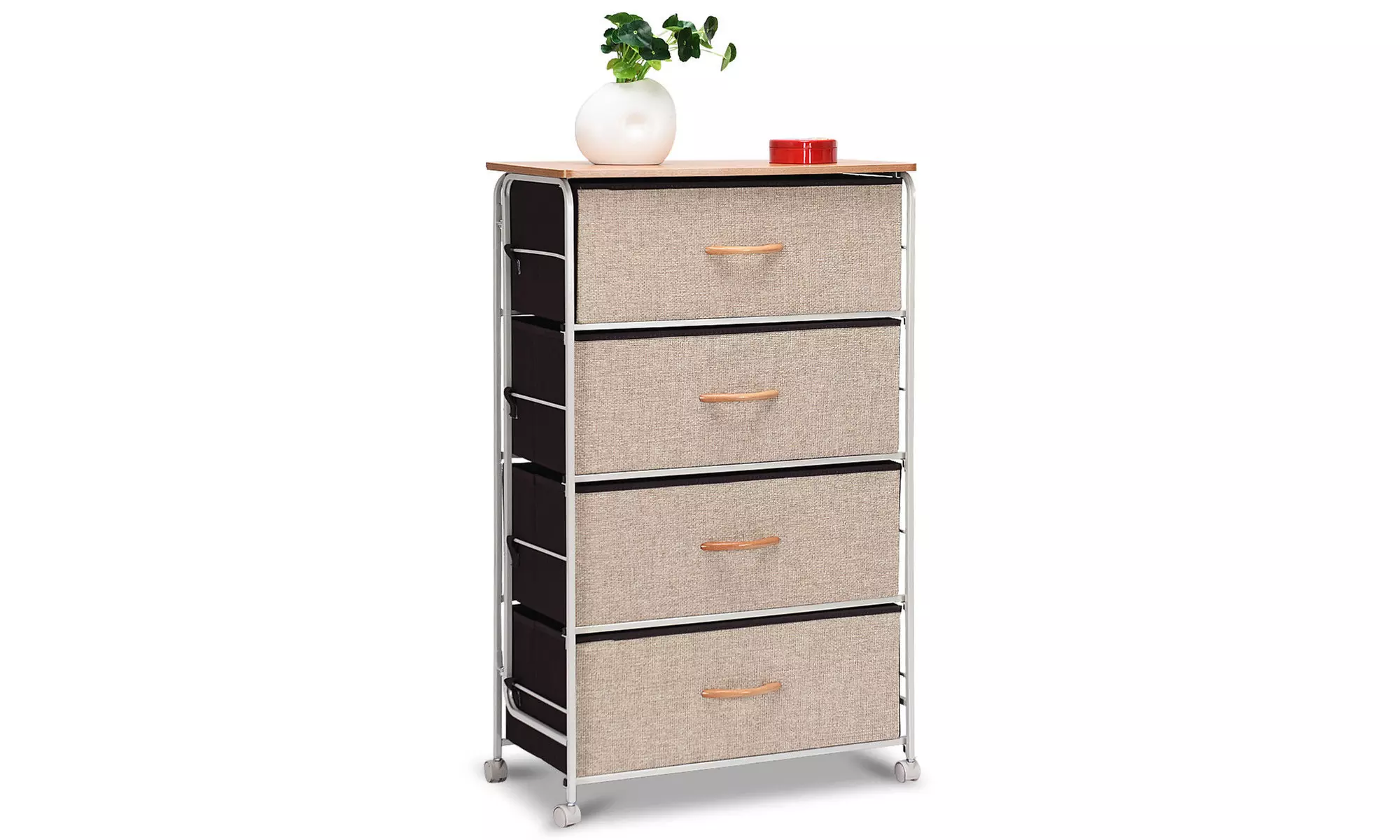 4-Drawer Fabric Storage Organ... | Groupon Goods