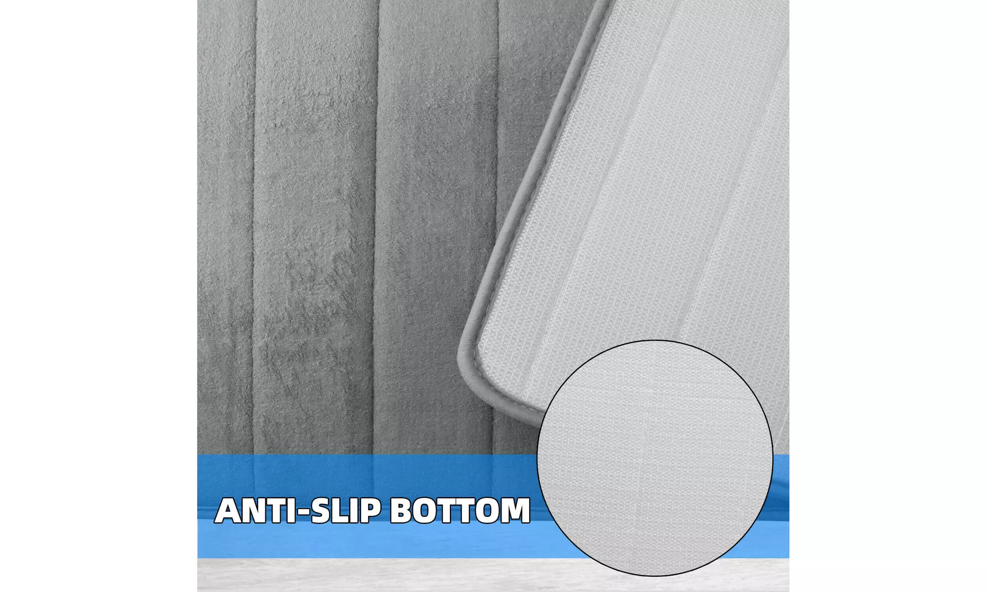 Absorbent Non-slip Bath Mats Memory Foam Bathroom Floor Shower Carpet Soft Rugs