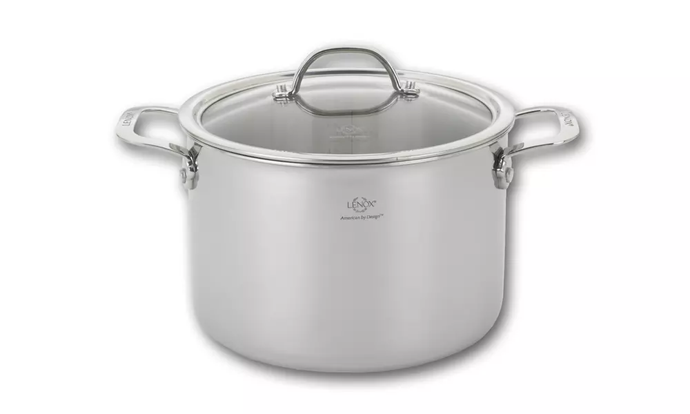Lenox 8.0-Quart Tri-Ply Stainless Steel Stock Pot & Lid - Primary Image