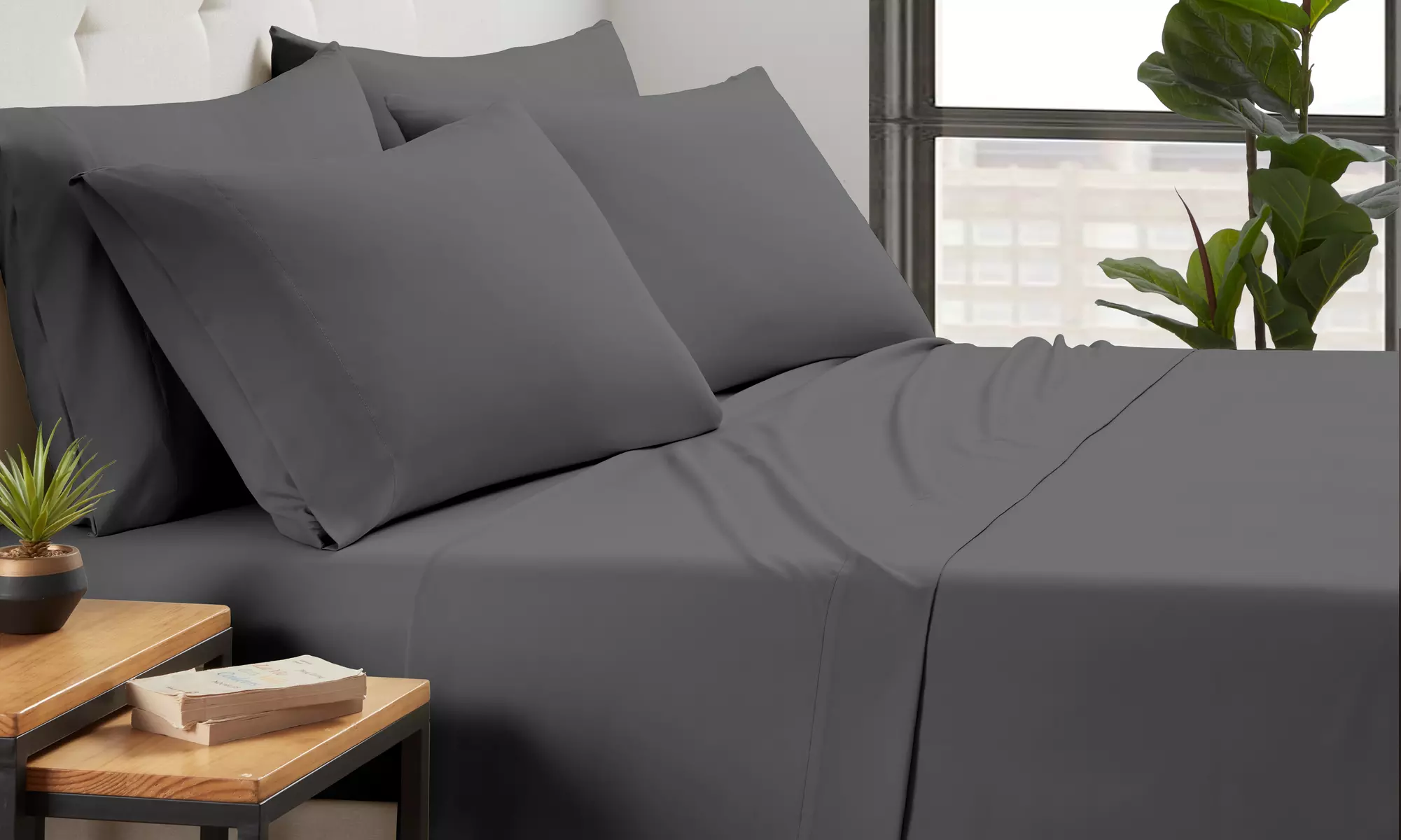 Kathy Ireland Bamboo Cooling 6 Piece Sheet Set with Deep Pockets 