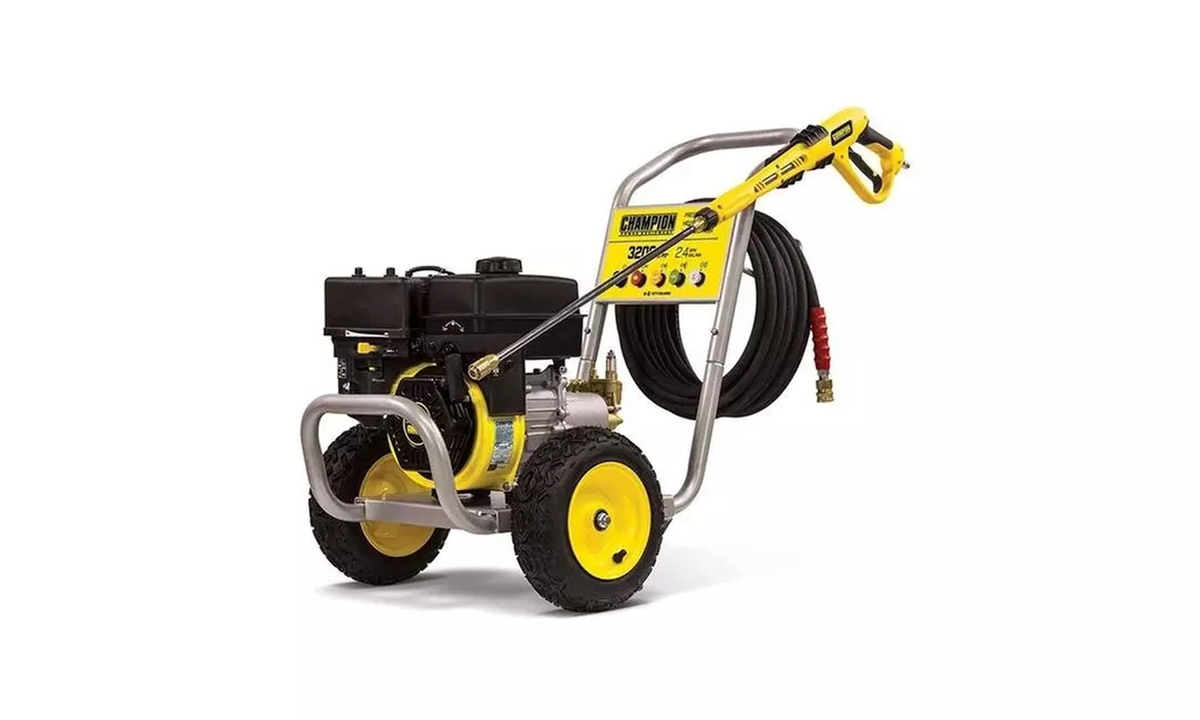 Champion 100385 3200 PSI 2.4 GPM Wheelbarrow Style Gas Powered Pressure Washer - Primary Image