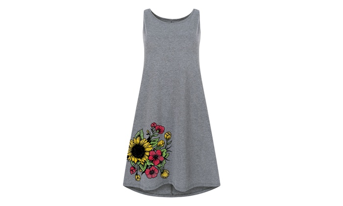 womens plus size sunflower dress