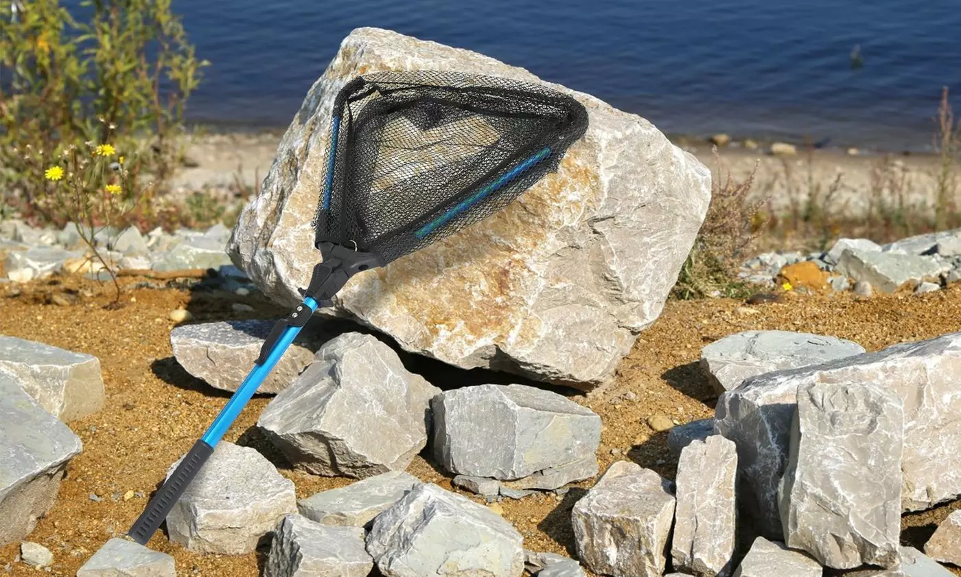 LakeForest Collapsible Aluminum Fishing Net Durable & Portable for Anglers