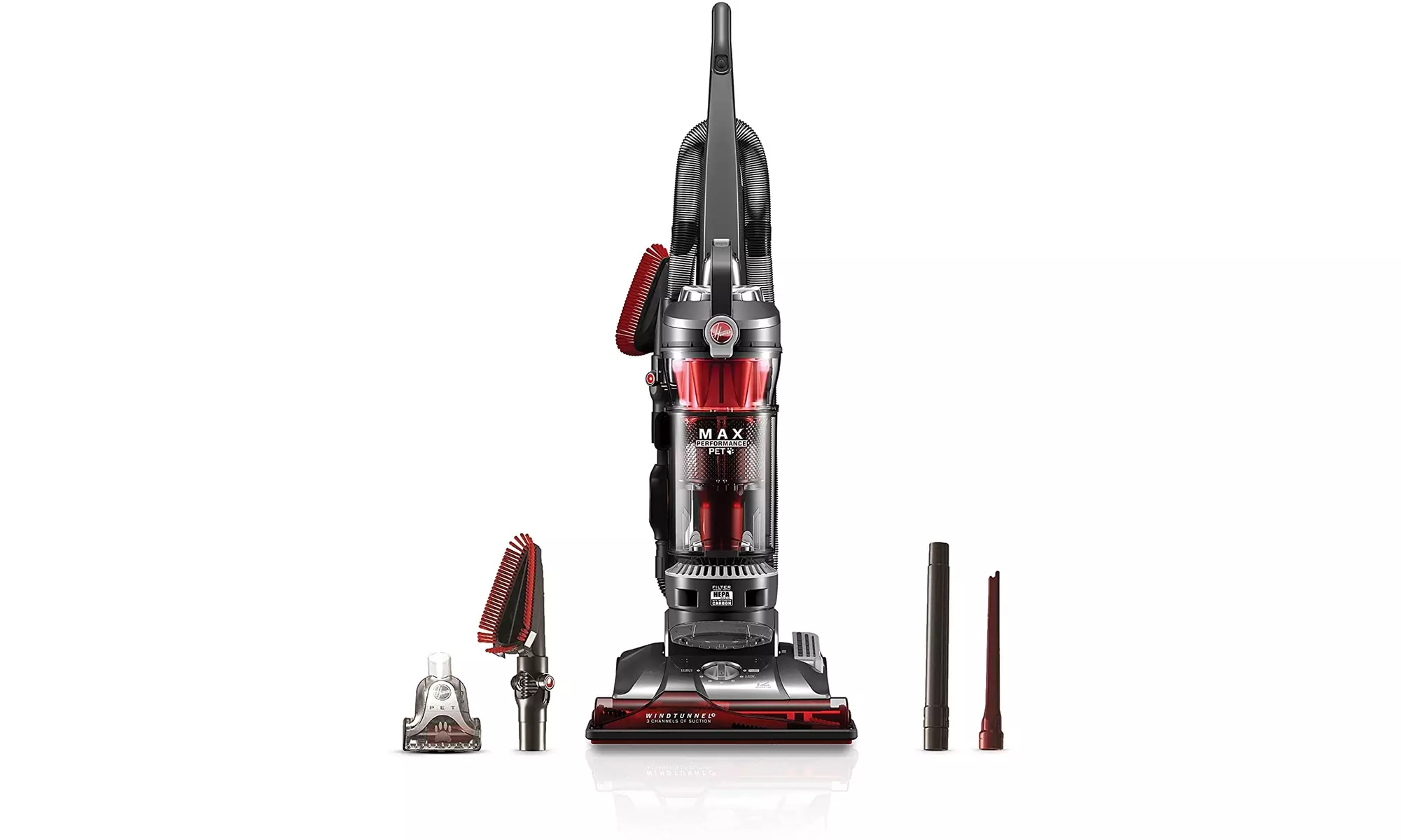 Hoover UH72625 WindTunnel, Vacuum Cleaner, For Carpet and Hard Floor (Red)- New - Primary Image
