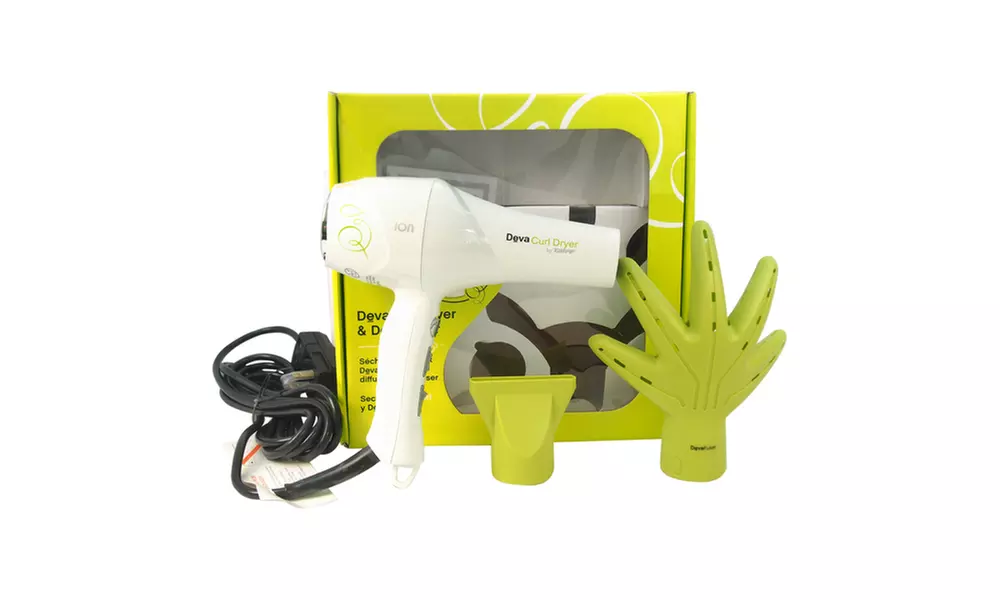 DevaCurl DevaDryer Hair Dryer and DevaFuser Diffuser for Curly and Wavy Hair - Primary Image