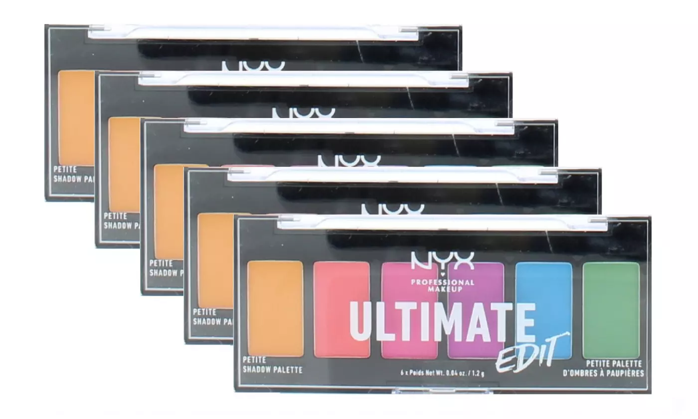 NYX Professional Makeup Shadow Palettes - Choose from 1, 2, 3 or 5 Packs
