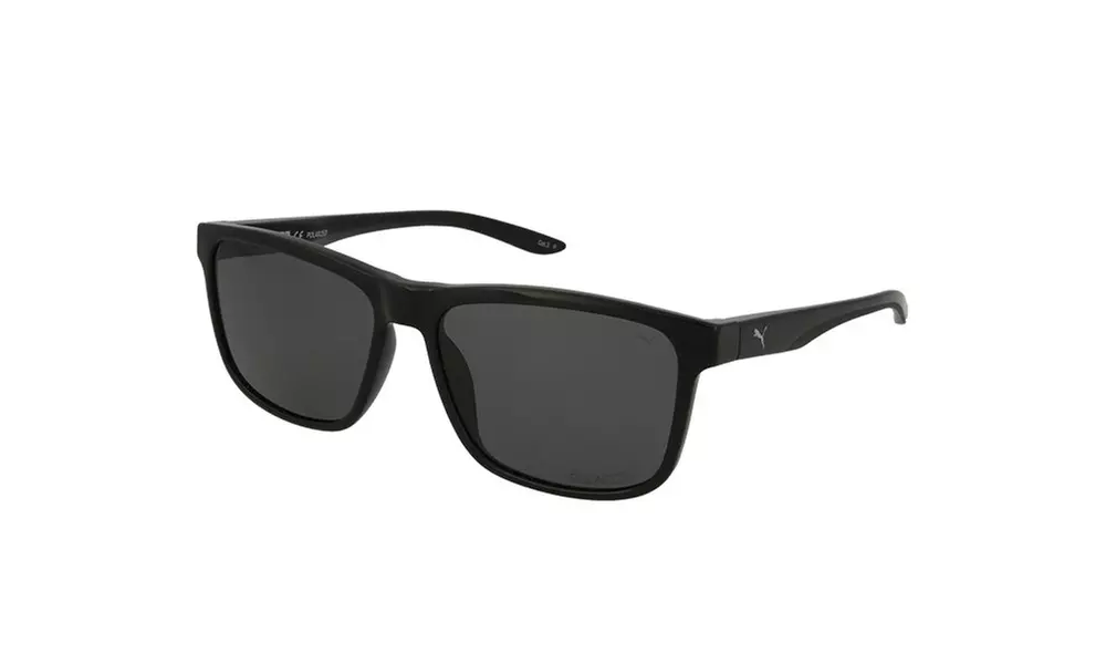 Puma Men Sunglasses PU0193S-001 Black Frame Smoke Lenses Polarized - Primary Image