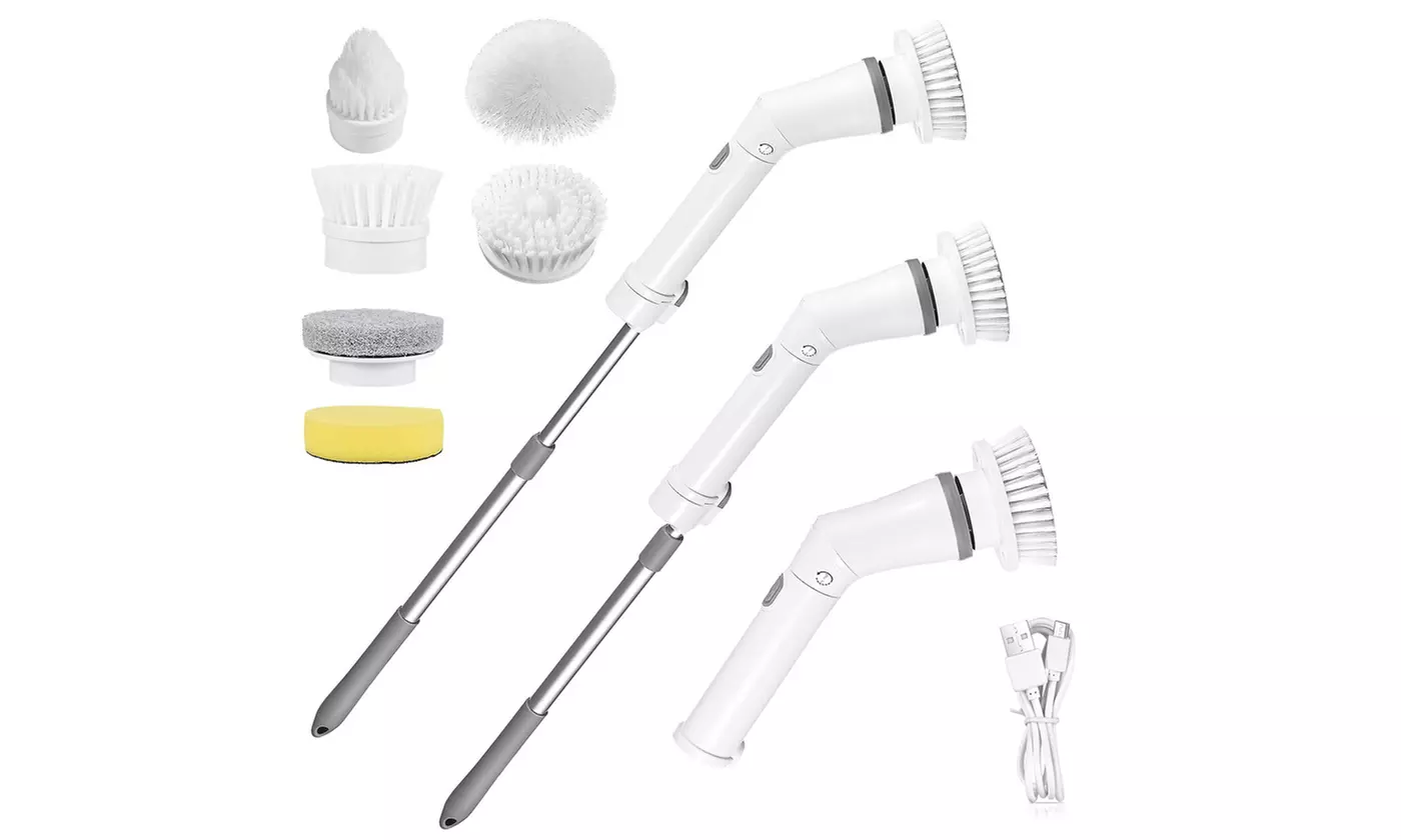 iMounTEK Cordless Electric Spin Scrubber Handheld & Telescopic Cleaning Brush