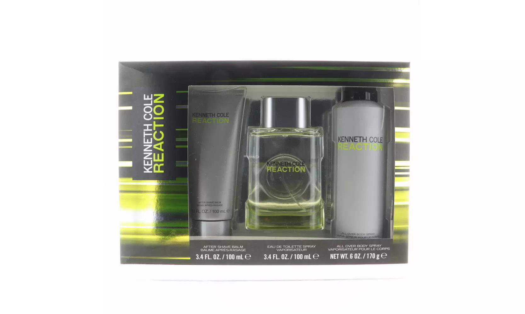 Kenneth Cole Reaction 3 Piece Eau de toilette Gift Set for Men