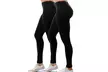 2 Pack Women's High Waisted Leggings Stretch Tummy Control Pants - Second Medium