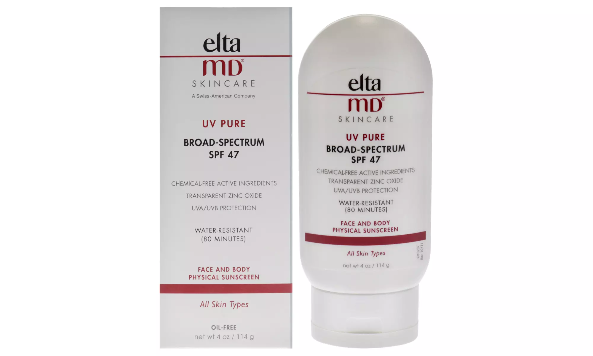 EltaMD UV Pure Face and Body Physical Sunscreen SPF47 For Unisex 4 Oz Sunscreen - Primary Image