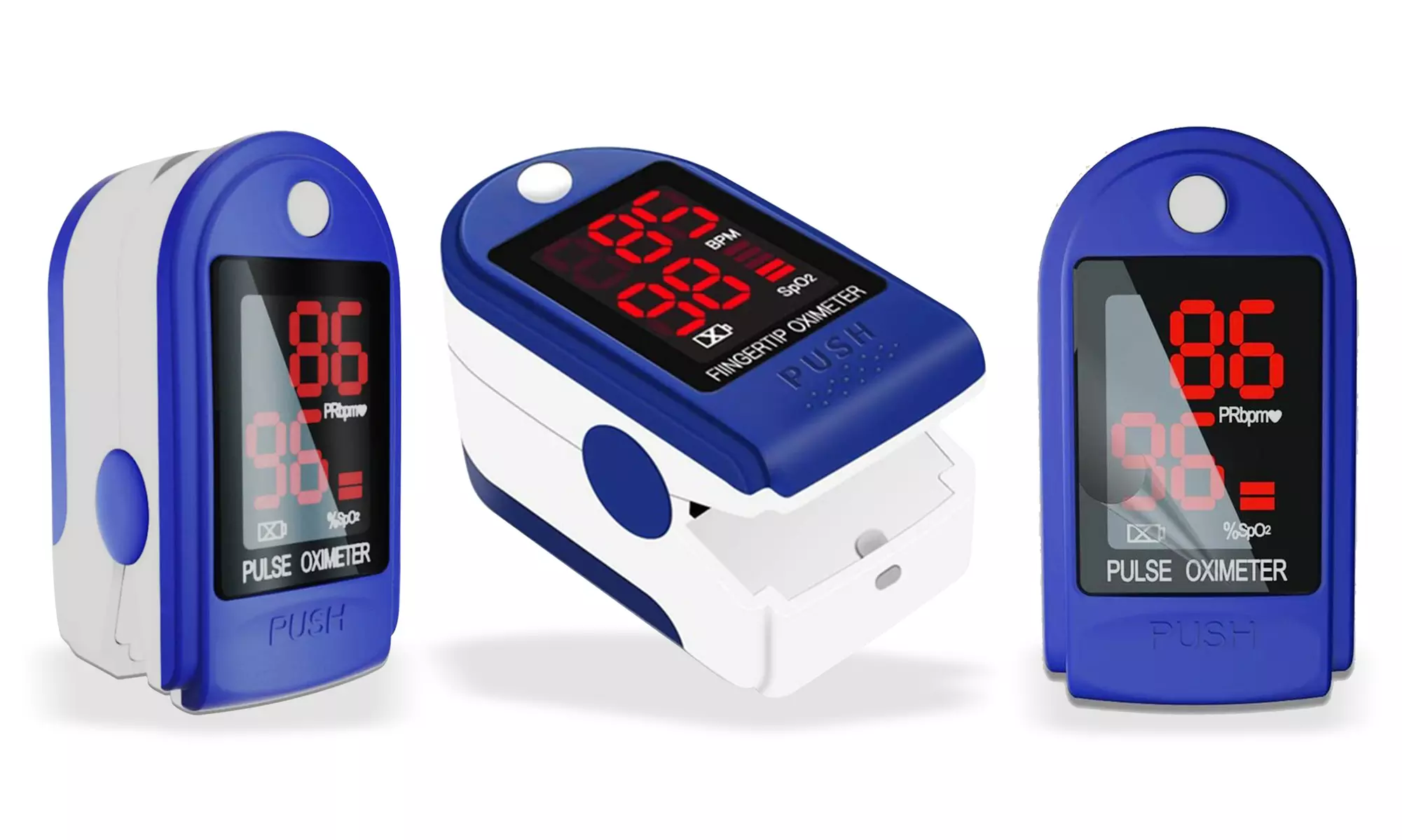 Pulse Oximeter - Fingertip Blood Oxygen Saturation Patient Monitor - Primary Image